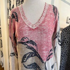 Nik+Zoe Easy Day Sweater Pink